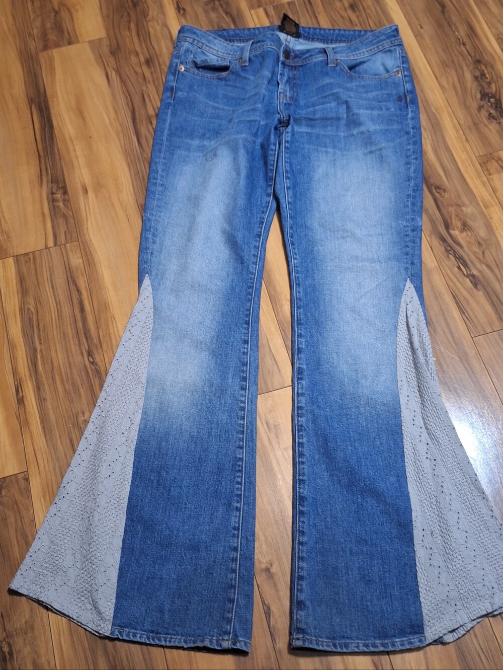 Genetic Denim 32x33 Flare Jeans Boho Retro Y2K 90s Country Concert Festival